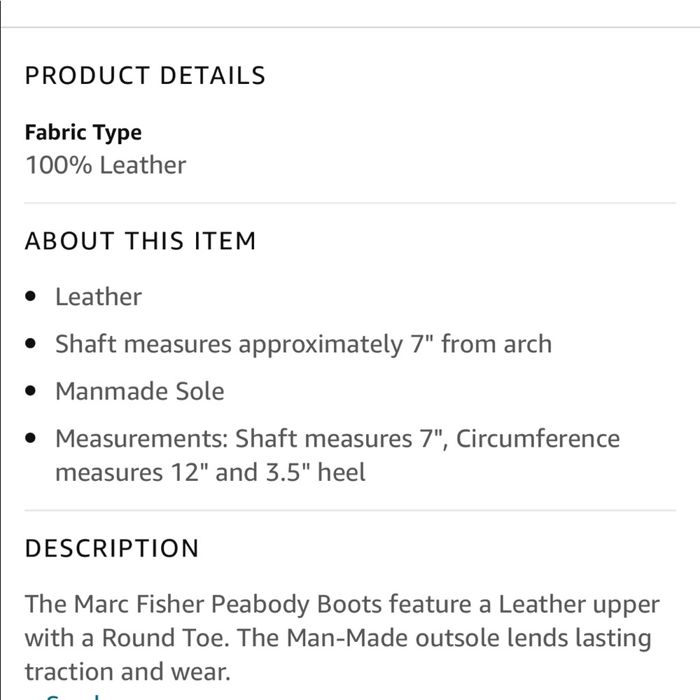 Marc Fisher Peabody Combat Boot 7.5 Goth Grunge Academia Classic Whimsigoth - Picture 15 of 16